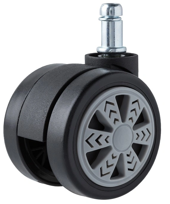 Swivel Caster Wheels for Office Chair, Plastic Mesh Chair Components