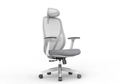 Новейший современный дизайн с V-образной спинкой, дышащее офисное сетчатое кресло для руководителя с колесами